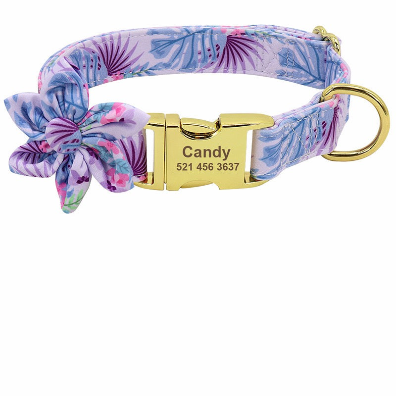 Custom Pet Name Collar - Personalized Dog & Cat Collar