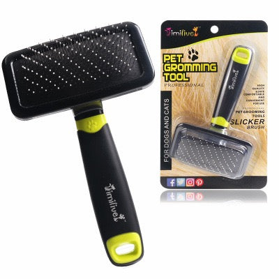 Brosse de Toilettage Professionnelle - Anti-Poils Chien & Chat