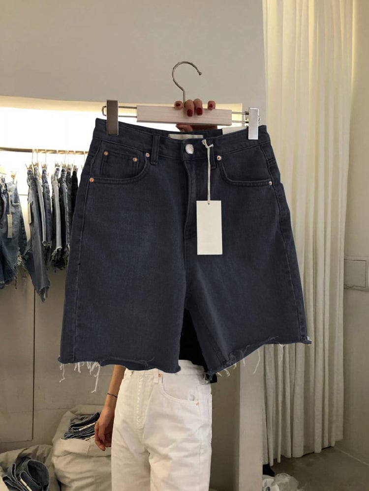 Short en Jean Femme Coupe Ample
