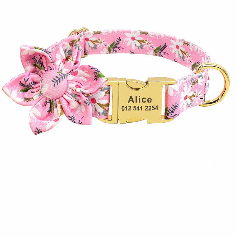 Custom Pet Name Collar - Personalized Dog & Cat Collar