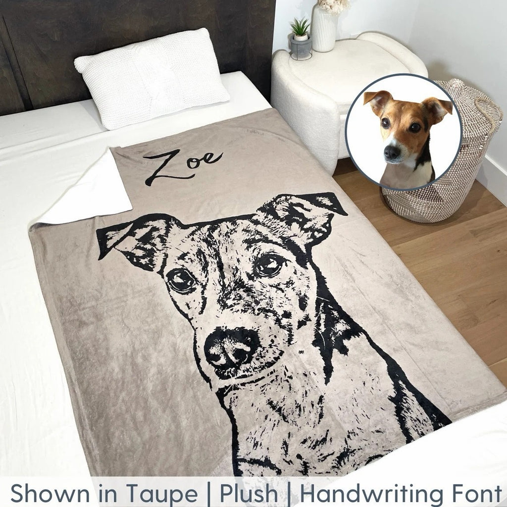 Custom Name Pet Blanket - Personalized Cozy Pet Throw