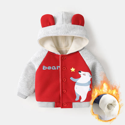 Veste Bébé Polaire à Capuche