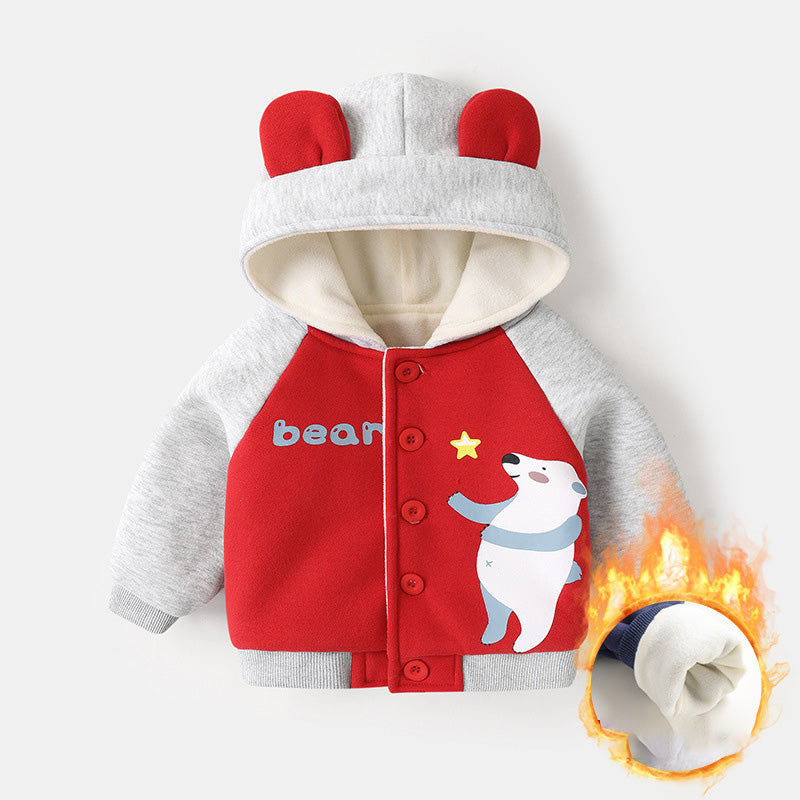 Veste Bébé Polaire à Capuche